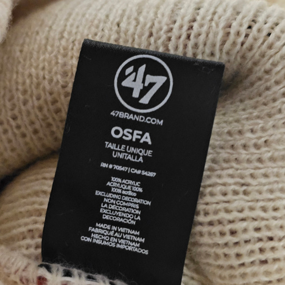 47 University of Oklahoma Sooners Beanie Hat Red OU Cuffed Ribbed Pom Pom Knit B - Picture 9 of 11